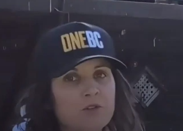 Dallas Brodie wearing a OneBC cap, in the image supplied with this commentary