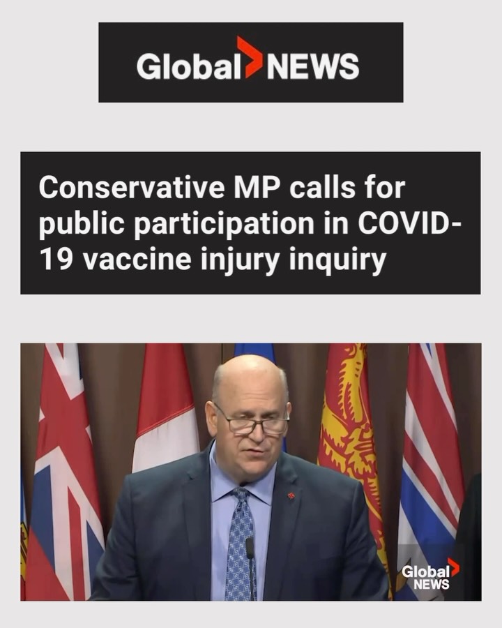 Global News thumbnail: Conservative MP calls for public participation in COVID-19 vaccine injury inquiry